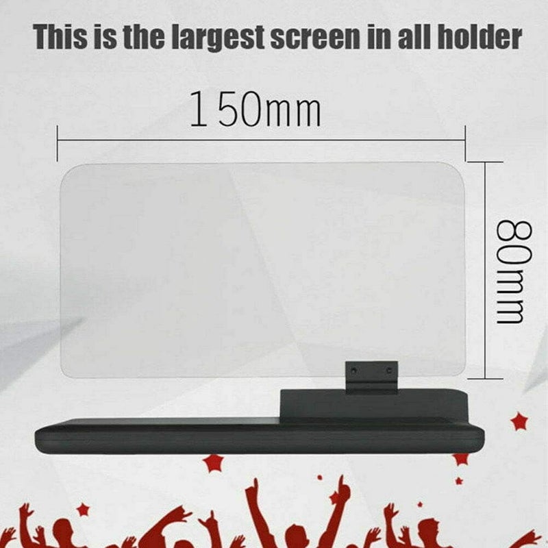 MACHSWON ماكشوان 6" شاشة عالمية عرض رأس السيارة HUD بروجيكتور حامل هاتف ملاحة GPS - Image 5
