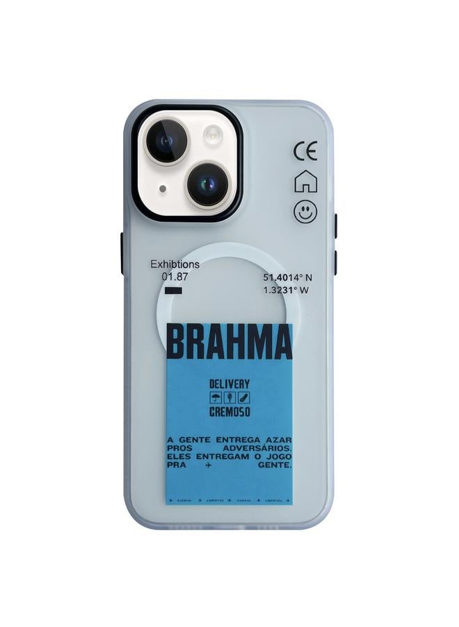 اس-توب جراب لهاتف iPhone 13 مع إطار معدني غير لامع لحماية العدسات، جراب هاتف MagSafe - Image 1