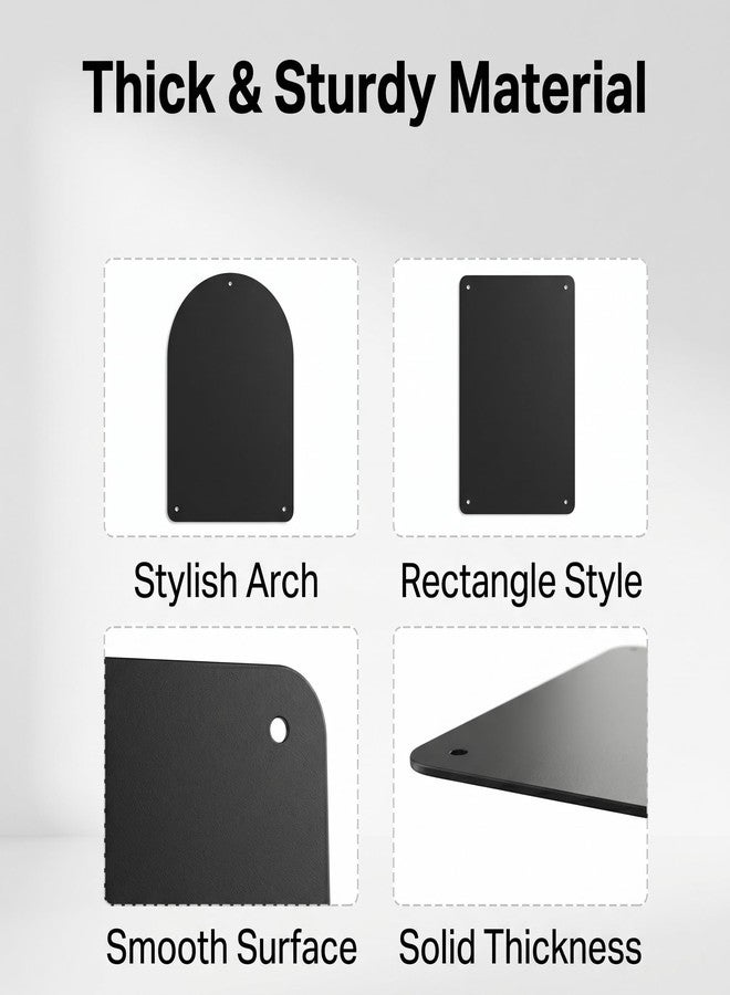 BywoBywo 2 Pack Black Board for Office Magnetic Arch Bulletin Board to Display Notes Notes, Magnetic Decorates Collection Wall Mounted - Image 3