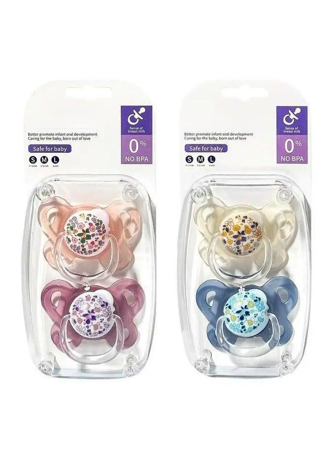 Hugifts Baby Pacifier with Soft Silicone Nipple & Breast-like Design | BPA-Free, Food-Grade PP | Soothes Teething & Promotes Natural Sucking (Yellow and Blue) - Image 5