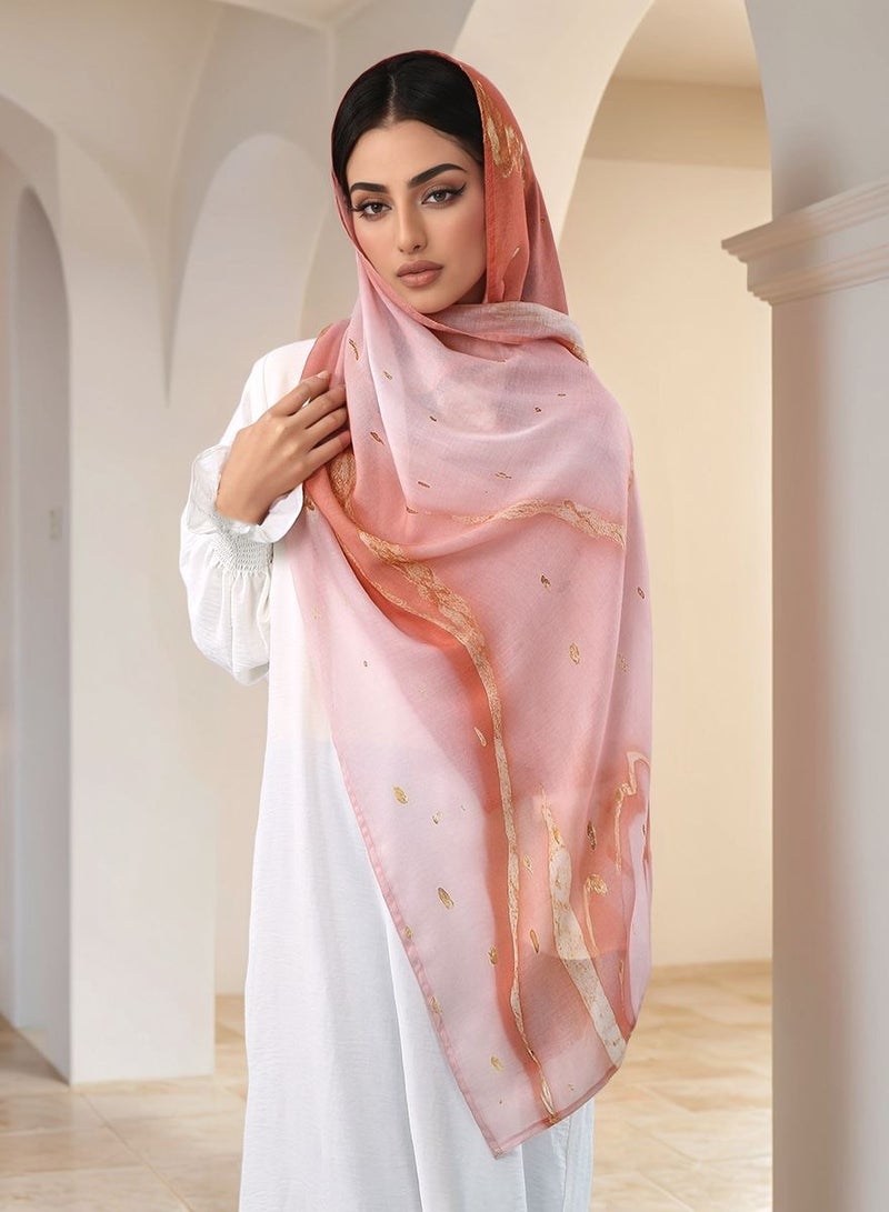 النساء حجاب مطبوعة الكتان وشاح القطن ضوء ناعم لامع حجاب النمط البوهيمي لـ Arba Wom ns 180 * 70 سم - Image 4