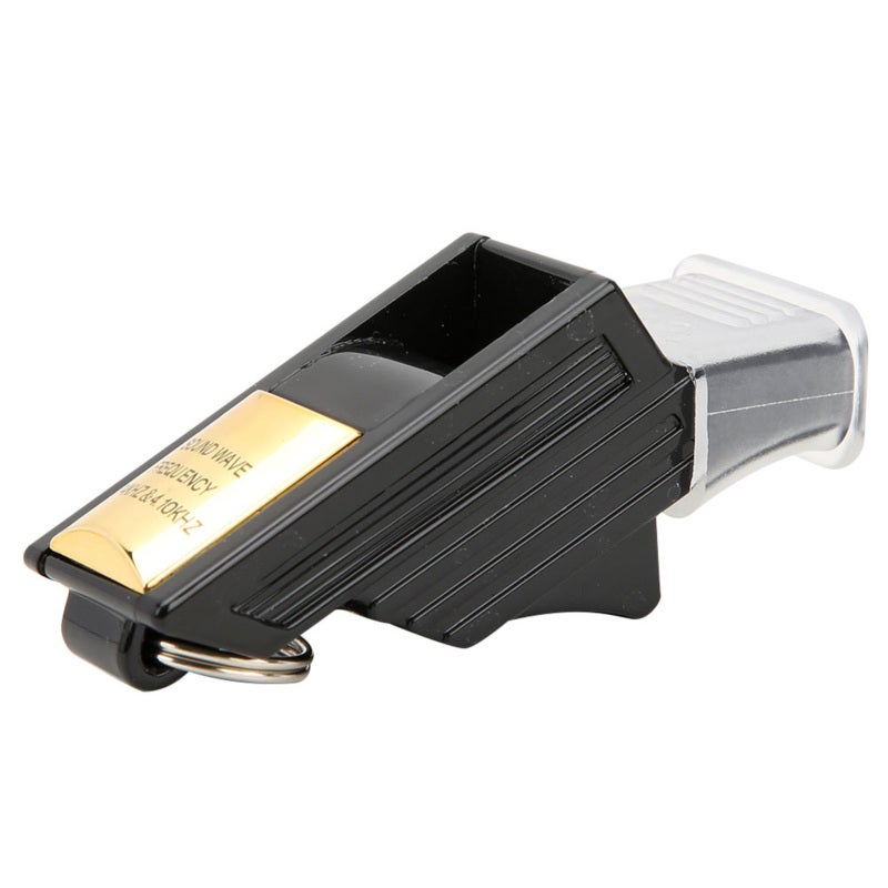 Emergency Lifesaving Whistle: Black Gold, ABS Environmental Protection Material, Nuclear Free Design, Loud Clear Sound - Durable Removable Metal Buckle, Lightweight Portable Whistle for Outdoor Surviv - Image 4