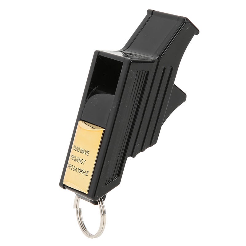 Emergency Lifesaving Whistle: Black Gold, ABS Environmental Protection Material, Nuclear Free Design, Loud Clear Sound - Durable Removable Metal Buckle, Lightweight Portable Whistle for Outdoor Surviv - Image 3