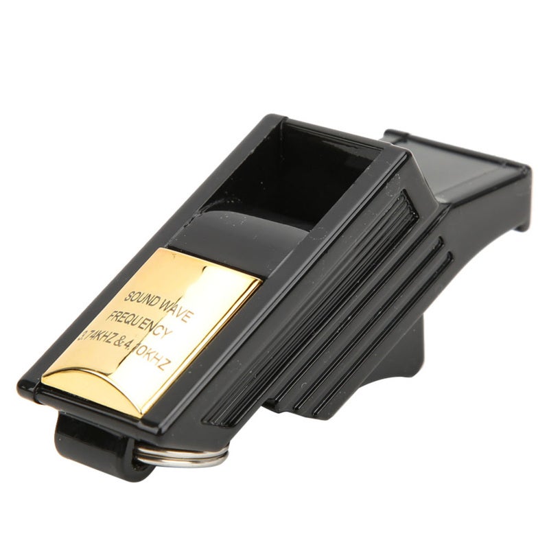 Emergency Lifesaving Whistle: Black Gold, ABS Environmental Protection Material, Nuclear Free Design, Loud Clear Sound - Durable Removable Metal Buckle, Lightweight Portable Whistle for Outdoor Surviv - Image 5