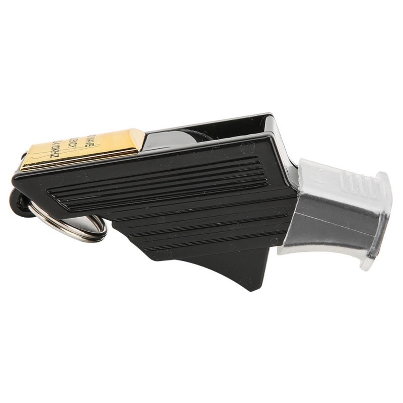 Emergency Lifesaving Whistle: Black Gold, ABS Environmental Protection Material, Nuclear Free Design, Loud Clear Sound - Durable Removable Metal Buckle, Lightweight Portable Whistle for Outdoor Surviv - Image 1