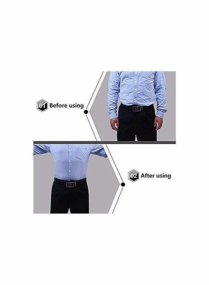 KASTWAVE Mens Shirt Adjustable Elastic Garter Straps with Non Slip Clips - Image 4