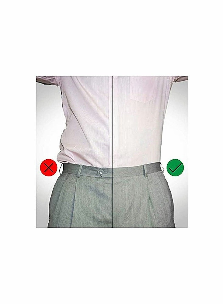 KASTWAVE Mens Shirt Adjustable Elastic Garter Straps with Non Slip Clips - Image 5