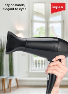 Impex Hair Dryer & Hair Straightener Combo Hair Styler (HSK 101),2 heat Settings, Professional Styler, Swivel Cord and Auto Shutoff Function  - Image 4