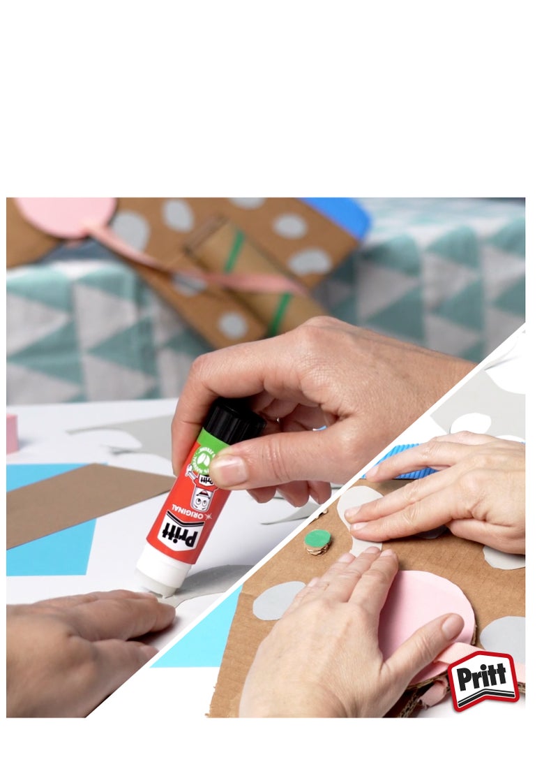 Pritt Original SRP 4x11gm Gluestick Safe & Child-Friendly Craft Glue For Arts & Crafts Activities, Strong-Hold Adhesive - Image 5