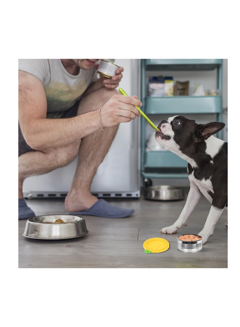 Pet Food Can Lids and Spoon Set, Universal Size, BPA Free, Dishwasher Safe, Ideal for Dogs and Cats - Image 2