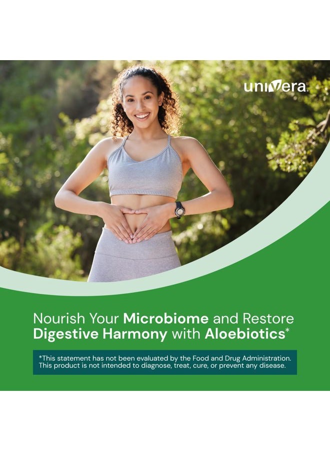 Univera Probiotics and Prebiotics 30 Billion CFUs -14 Strains, Digestive Enzymes for Adults Men & Women - Probiotics Lactobacillus Acidophilus - Digestive Health Capsules, Vegan, AloeBiotics, 60ct. - Image 4
