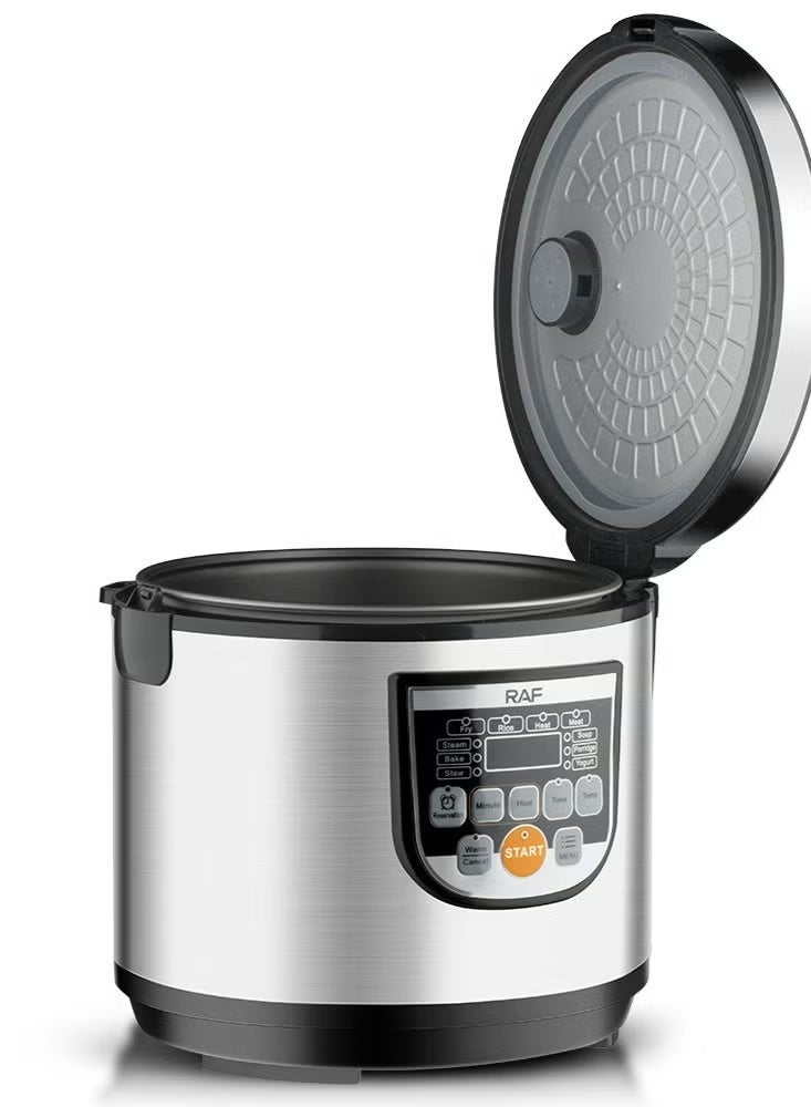 RAF Smart Rice Cooker with Efficient Heating System, Non-Stick Aluminum Pot, Clear Digital Panel, Steaming Capability, Easy Maintenance Design, Ideal for Busy Families and Daily Home Cooking - Image 3