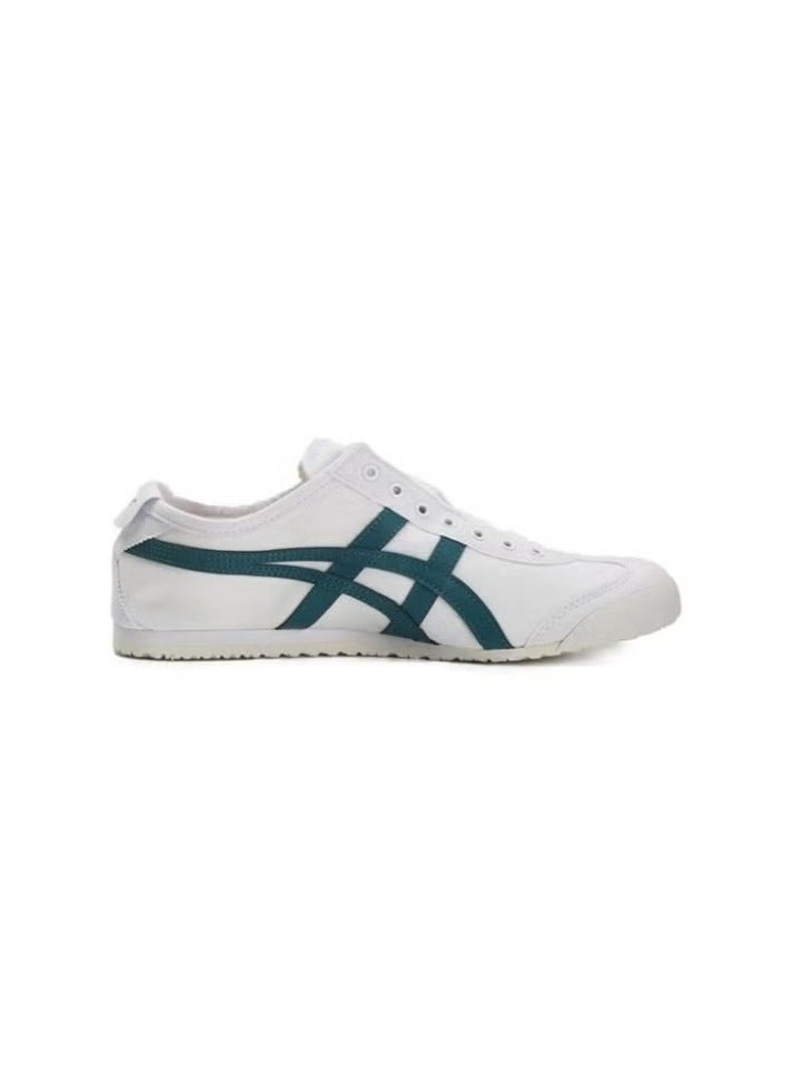 Onitsuka Tiger MEXICO 66 Slip-On Canvas Casual Colorblock Sneaker White/Dark Green - Image 1