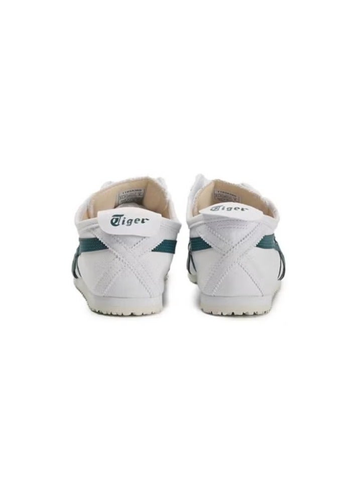 Onitsuka Tiger MEXICO 66 Slip-On Canvas Casual Colorblock Sneaker White/Dark Green - Image 3