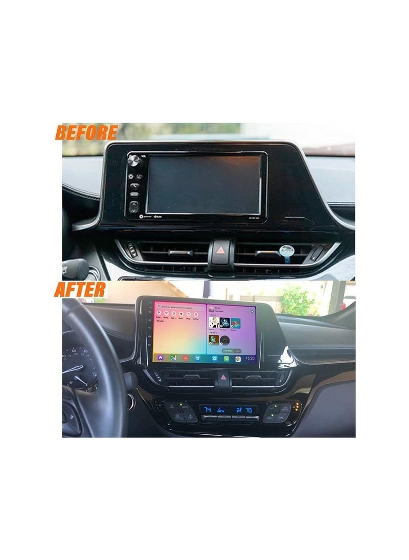 Android Car Stereo for Toyota CHR 2016 2017 2018 2019 2020 4GB RAM 64GB ROM 9 Inch Support Apple Carplay, MirrorLink WiFi BT, IPS Touch Screen with Backup Camera Included