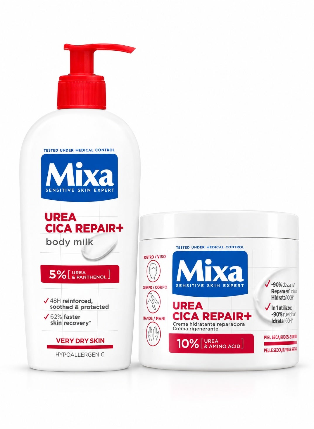 MIXA Urea Cica Repair Cream And Body Lotion