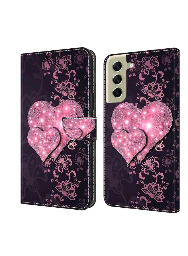 S-TOP Case For Samsung Galaxy S21 FE 5G Crystal 3D Shockproof Protective Leather Phone Case - Image 1