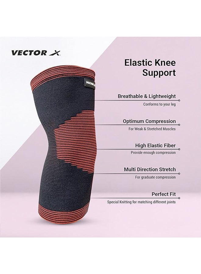 Vector X Moulded Elastic Slip-in Elbow Support ( Size - Small) | Material - Elasticized Fabric | Pain Relief, Gym, Sports, Exercise, Workout, Cycling - Image 3