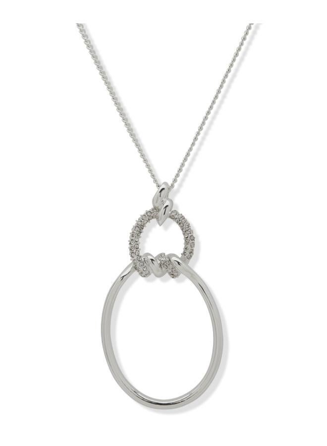 NINE WEST Nk 34In Pave Rope Pndnt Necklaces