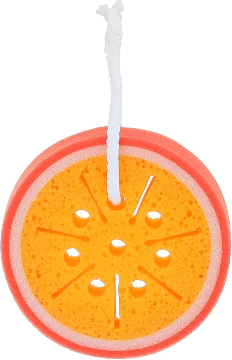 Candy baby bath sponge multicolor for unisex - orange