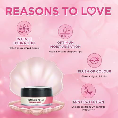 ENN Beauty Rose Tinted Lip Balm SPF 10 PA+++ for Dark Lips | Hydrating Lip Balm with Rose Extract, Shea Butter & Hyaluronic Acid | Moisturizes Dry, Chapped Lips, Adds Natural Pink Tint | 7g - Image 3