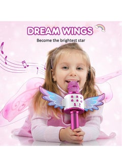 Generic Unicorn Pink Microphone for Kids ,Perfect kids microphones for singing,Portable Wireless Karaoke Machine toy for Birthday Gift for 2 3 4 5 6 7 8 9 10 Years Old Wireless  - Image 4