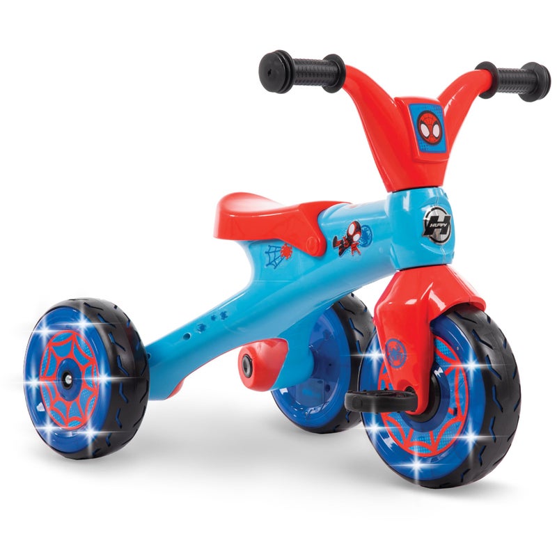 Huffy Marvel Spidey and His Amazing Friends Light Up Kids Trike Ideal for Ages 3 Years Old LED Light Feature Under Seat Storage Fun and Playful Design Spidey and His Amazing Friends Graphics - Image 2