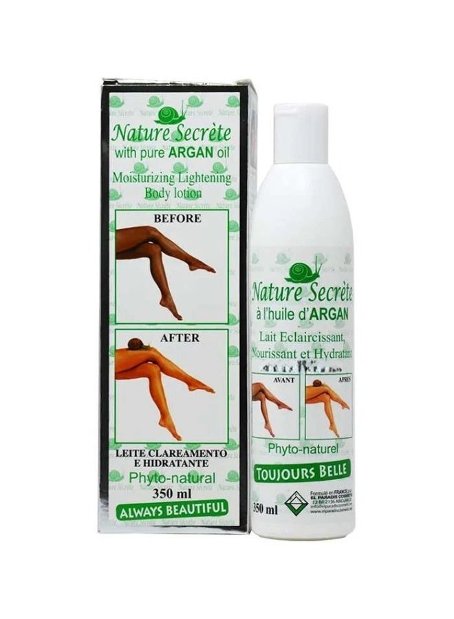Moisturizing Lightening Body Lotion With Pure Argan Oil
