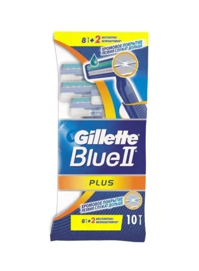 شفرة حلاقة زرقاء II بلس القابلة للتخلص منها