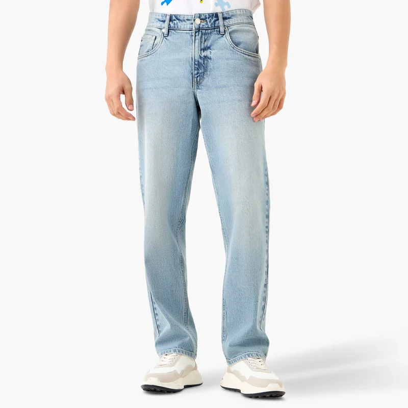 Lee Cooper Lee Cooper Straight Fit Jeans with Pockets