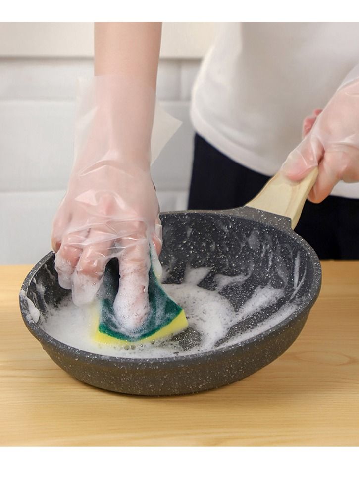 NIBEMINENT Food grade disposable TPE film gloves household kitchen cleaning oil-proof gloves  - Image 3