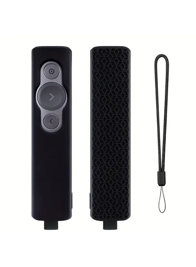 Black Protective Case For Logitech Spotlight Wireless Presenter With Free Lanyard - Image 1