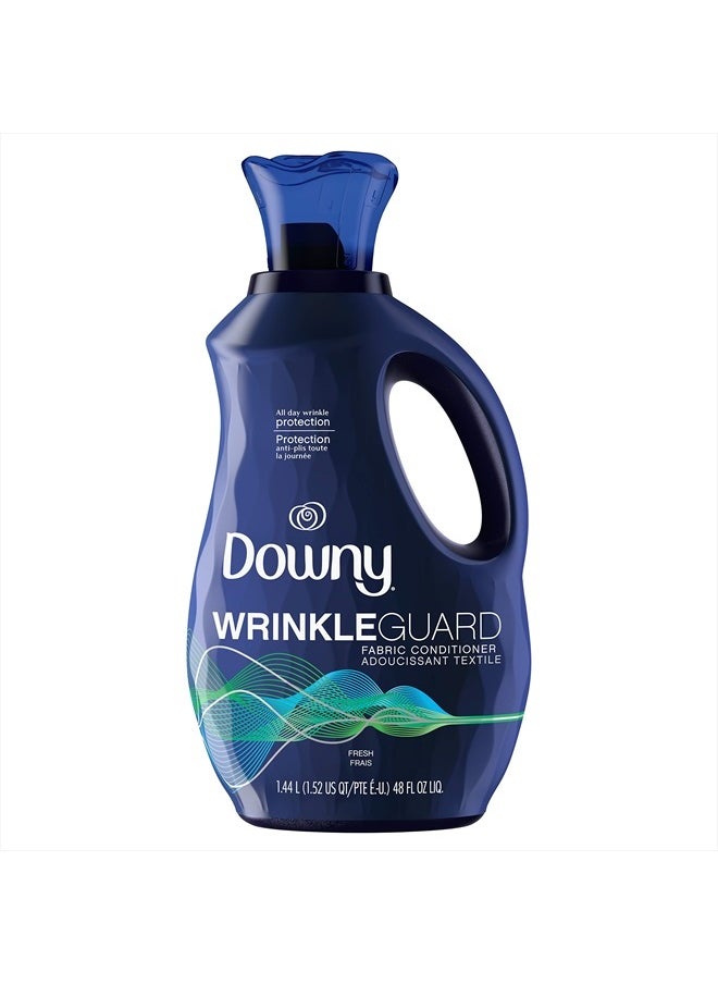 Downy Wrinkleguard Liquid Fabric Softener & Conditioner, Fresh, 48 Fl Oz. Bottle, 48 Fl Oz  - Image 1