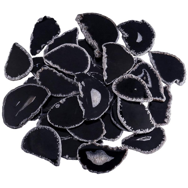 mookaitedecor Polished Agate Light Table SlicesGeode Agate Slab Cards Pack of 12