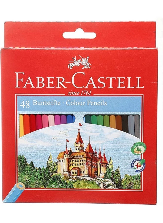 FABER-CASTELL Long Colored Pencils Pack Of 48 - Image 1
