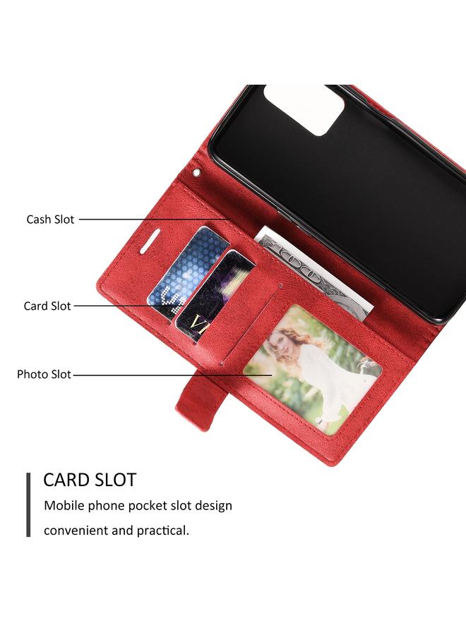 erorex Case For OPPO Realme 8 4G Skin Feel Splicing Horizontal Flip Leather Case with Holder & Card Slots & Wallet & Photo Frame - Image 5