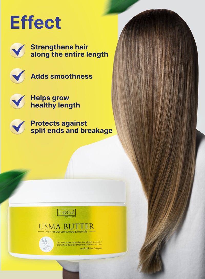 Tashe Usma Hair Butter for Strength & Shine – Shea & Flax Oils for All Hair Types  - Image 2