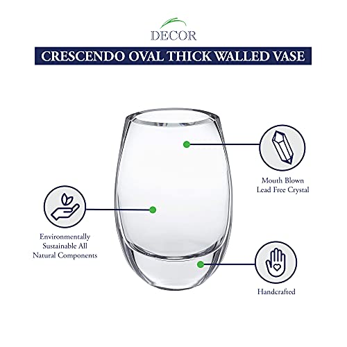 Badash Crescendo Clear 7.5" Vase - Image 2