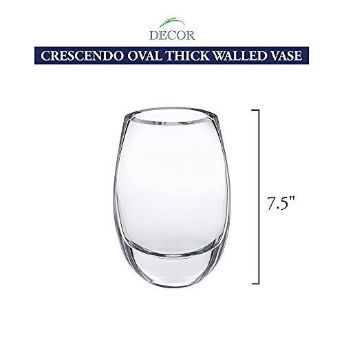 Badash Crescendo Clear 7.5" Vase - Image 3