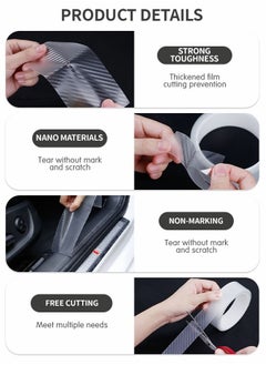 GROIC Car Door Edge Guards Door Sill Protector, Universal Car Sticker Door Entry Guards Scratch Cover Protector Film 5D Carbon Fiber Reflector, Trunk,Protector for Most Cars(2Inx33Ft)  - Image 5