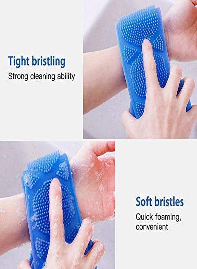 Prachit Silicone Body Bath Brush Body Washer For Body Cleaning Bath Belt Exfoliating Long Silicone Body Back Scrubber Multicolor - Image 3