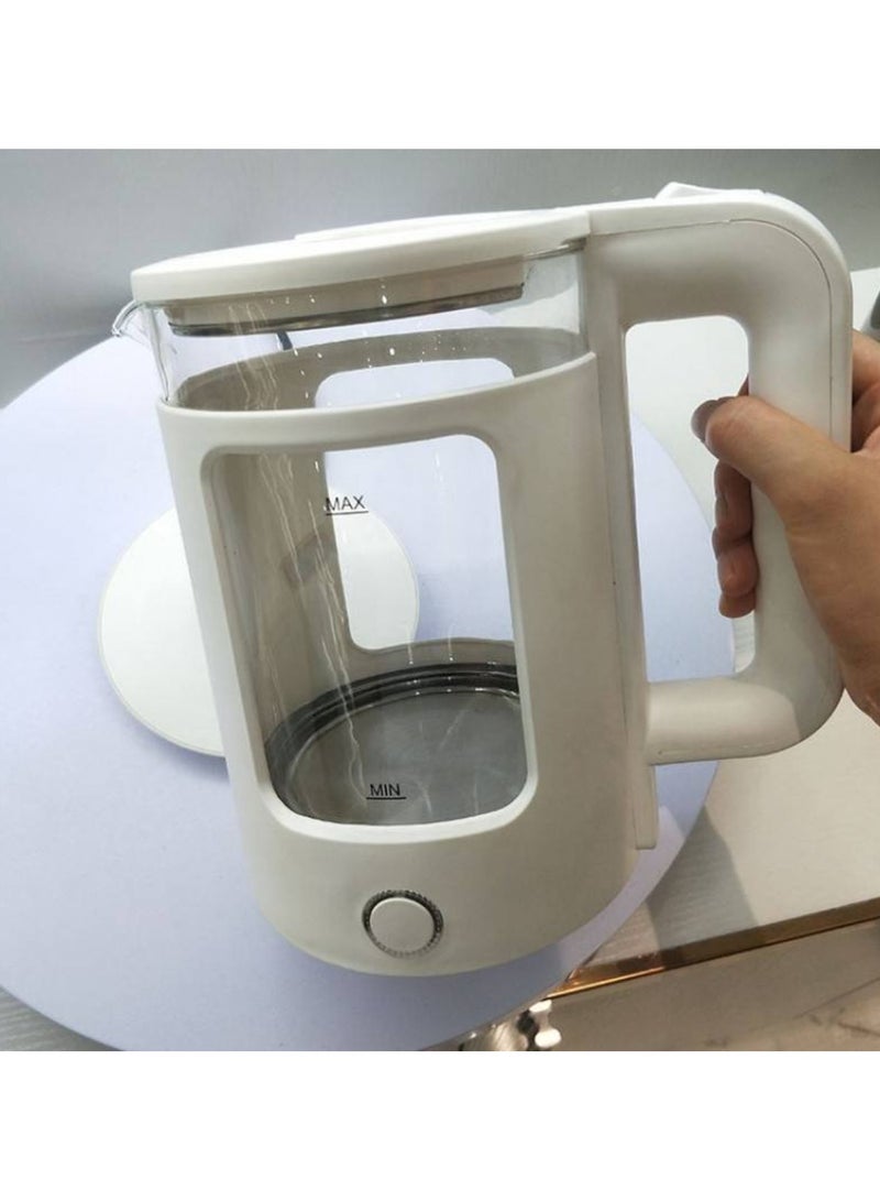 Denx Temperature Control Portable Electric Glass Kettle Safety Coffee Water BoilerElectric Glass Kettle, 1.8L Capacity, Fast Boiling, Black - Image 3