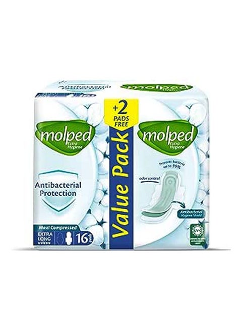 Molped Extra Hygiene - Value Pack - Extra Long - 16 Pads