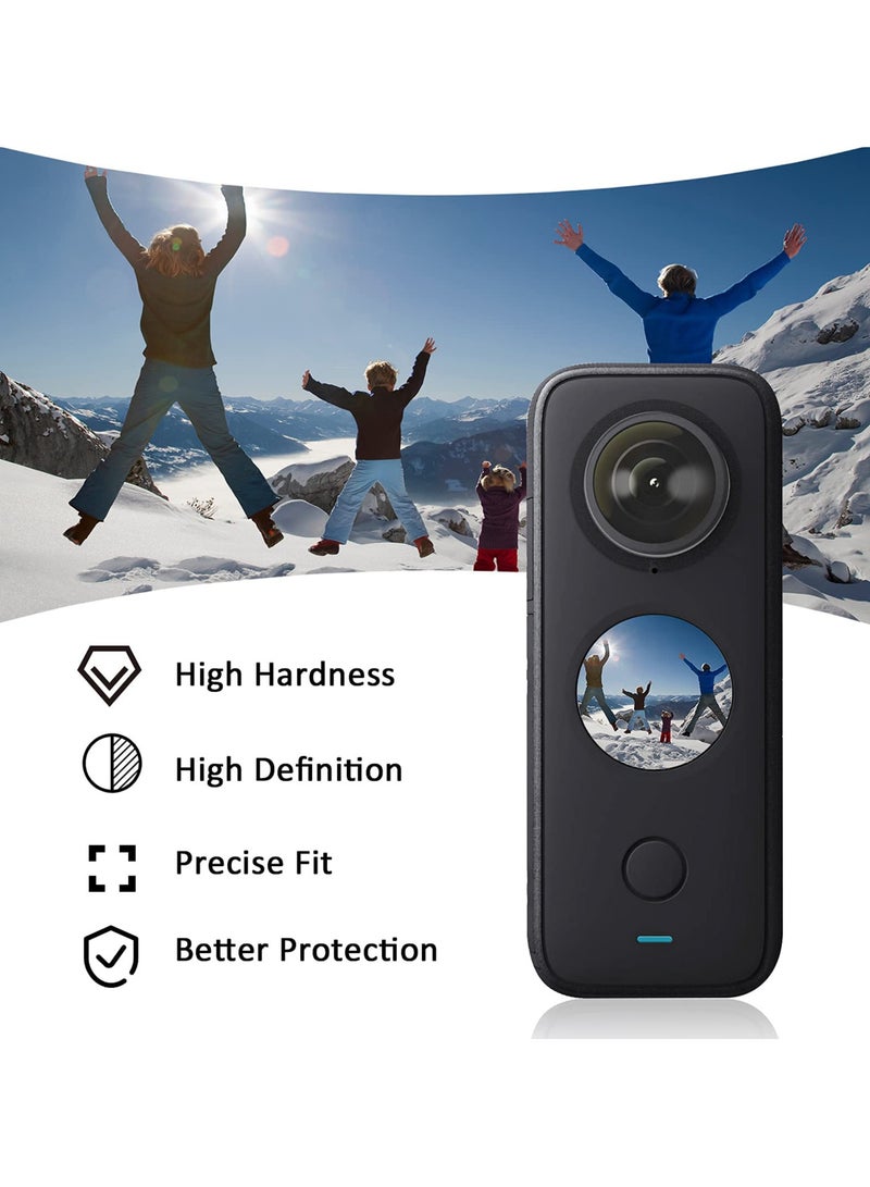 2pcs for Insta360 ONE X2 Lens Protector Double Optical Coating High Light Transmittance Precise Fit Anti Scratch Impact Waterproof Dustproof Oilproof  - Image 5