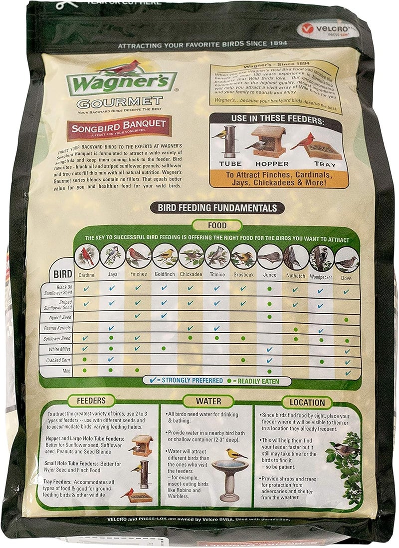 فاجنرز طعام الطيور البرية Wagner’s 82042 Songbird Banquet، عبوة وزنها 5 أرطال - Image 2