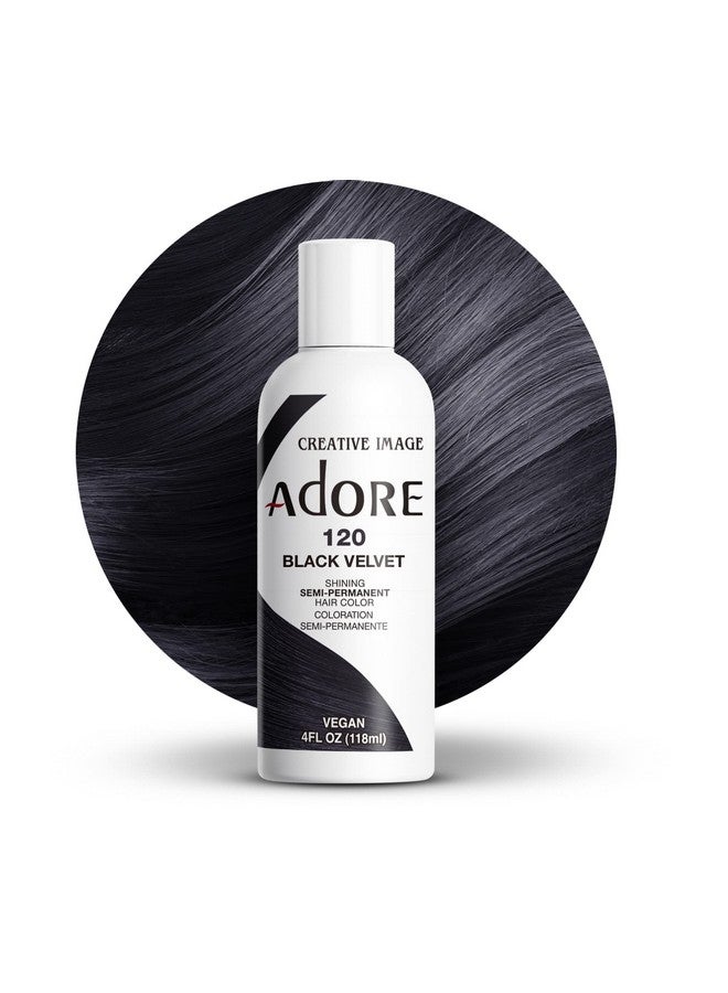 Adore Dore Semi Permanent Hair Color Vegan And Crueltyfree Hair Dye 4 Fl Oz 120 Black Velvet (Pack Of 1) - Image 2