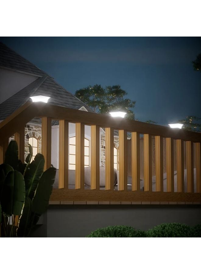 Solar Post Lights Warm Light Auto On At Dusk Outdoor Landscape Lighting - Image 5