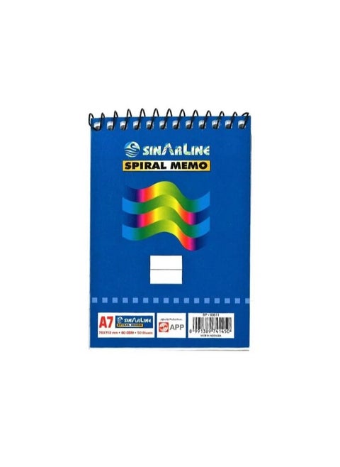 Sinarline spiral notebook A7 50sheets