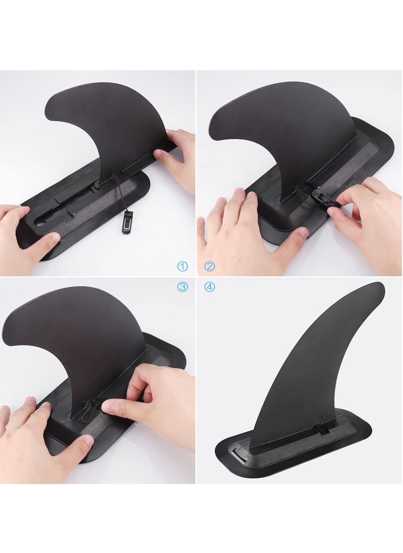 SYOSI - Surfboard Fins, Removable Universal SUP Fin, Nylon Safe Reinforced Fins, SUP Replacement Diverter Tail Rudder for Longboard Surfboard, Inflatable Paddle Board, Surfboard, Stand-Up Paddle Board - Image 1