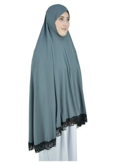 DAMAS COLLECTION Two Piece Islamic prayer dress women with Lace ,Prayer Clothes for Muslim Women, Prayer Abaya For women, Jilbab 2 piece, Umrah essentials,Prayer Hijab and Khimar  - Image 5